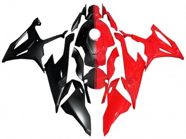 Billigste BMW S1000RR Motorrad Verkleidung 2019-2022 - Rot Matt Schwarz