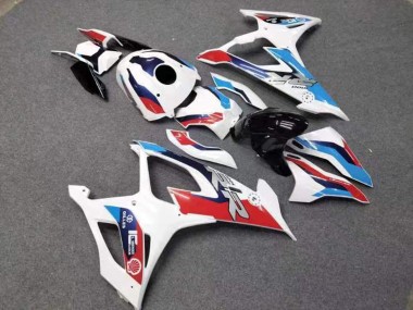 Billigste BMW S1000RR Motorrad Verkleidung 2019-2022 - Weiss Rot Blau