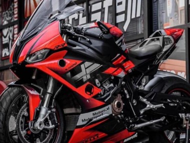 Billigste BMW S1000RR Motorrad Verkleidung 2019-2022 - Schwarz Rot Grau