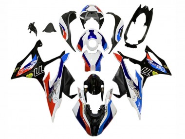 Billigste BMW S1000RR Motorrad Verkleidung 2019-2022 - Blau Rot Weiss 77