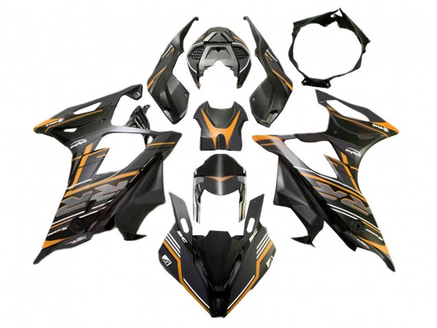 Billigste BMW S1000RR Motorrad Verkleidung 2019-2022 - Matt Orange Schwarz
