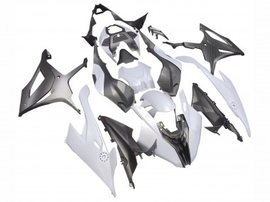 Billigste BMW S1000RR Motorrad Verkleidung 2019-2022 - Grau Schwarz Carbonfaser