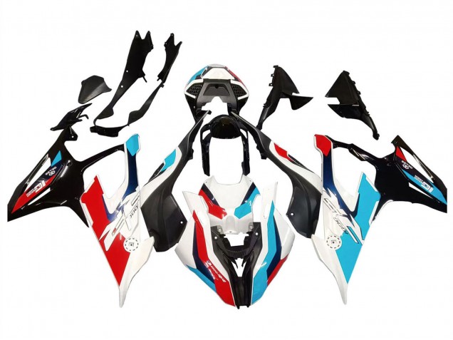 Billigste BMW S1000RR Motorrad Verkleidung 2019-2022 - Schwarz Weiss Blau Rot