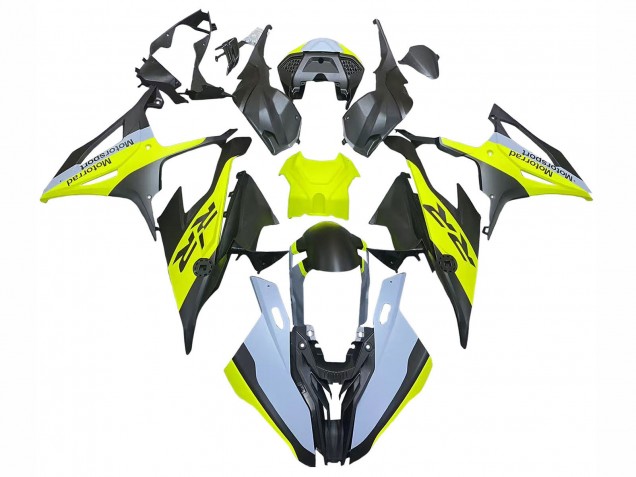 Billigste BMW S1000RR Motorrad Verkleidung 2019-2022 - Schwarz Gelb Grau