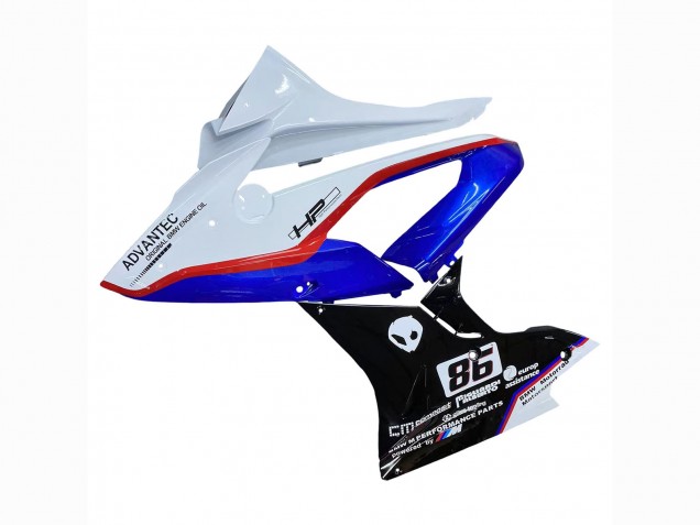 Billigste BMW S1000RR Motorrad Verkleidung 2017-2018 - Weiss Blau Rot Glanzendes Schwarz