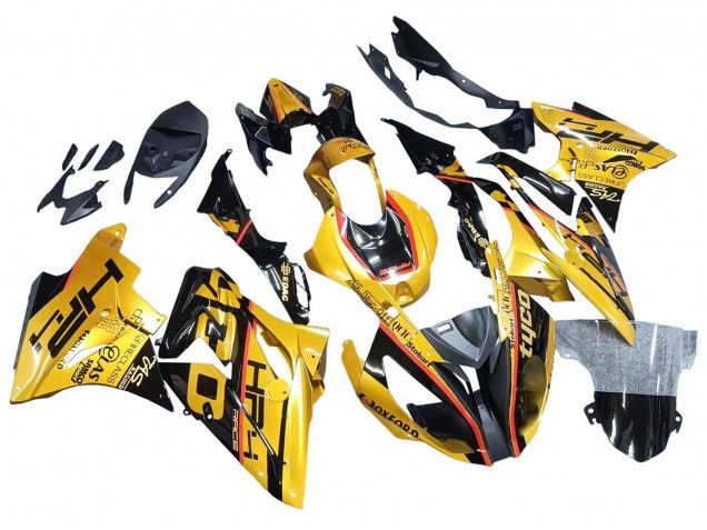 Billigste BMW S1000RR Motorrad Verkleidung 2017-2018 - Gold Schwarz Tyco
