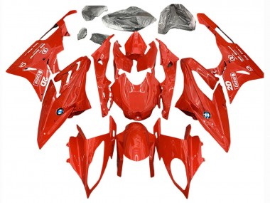 Billigste BMW S1000RR Motorrad Verkleidung 2017-2018 - Rot Castrol