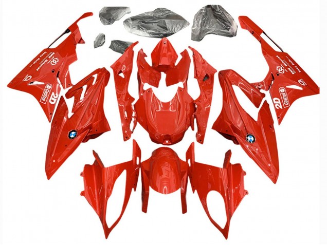 Billigste BMW S1000RR Motorrad Verkleidung 2017-2018 - Rot Castrol