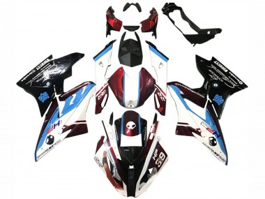 Billigste BMW S1000RR Motorrad Verkleidung 2015-2016 - Weiss Rot Blau Glanzendes Schwarz