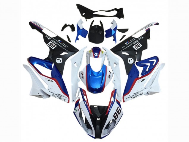 Billigste BMW S1000RR Motorrad Verkleidung Kit 2015-2016 - Weiss Rot Blau Matt Schwarz