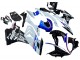 Billigste BMW S1000RR Motorrad Verkleidung Kit 2015-2016 - Weiss Blau Glanzendes Schwarz