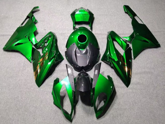 Billigste BMW S1000RR Motorrad Verkleidung 2015-2016 - Grun Schwarz Carbonfaser