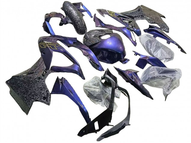 Billigste BMW S1000RR Motorrad Verkleidung 2015-2016 - Gradient Lila Blau Geschmiedet Carbonfaser