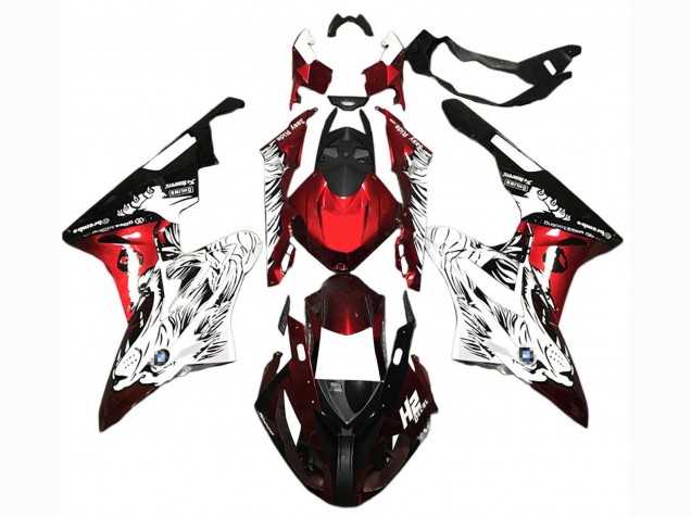 Billigste BMW S1000RR Motorrad Verkleidung 2015-2016 - Weiss Rot Schwarz