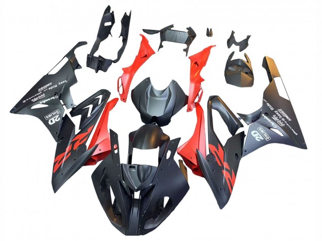 Billigste BMW S1000RR Motorrad Verkleidung 2015-2016 - Matt Schwarz Rot