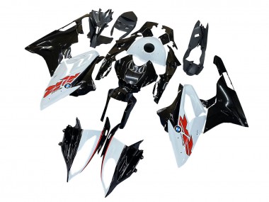 Billigste BMW S1000RR Motorrad Verkleidung 2015-2016 - Weiss Schwarz Carbonfaser