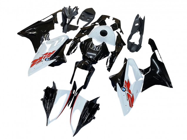 Billigste BMW S1000RR Motorrad Verkleidung 2015-2016 - Weiss Schwarz Carbonfaser