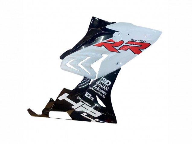 Billigste BMW S1000RR Motorrad Verkleidung 2015-2016 - Weiss Glanzendes Schwarz