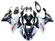 Billigste BMW S1000RR Motorrad Verkleidung 2015-2016 - Weiss Glanzendes Schwarz