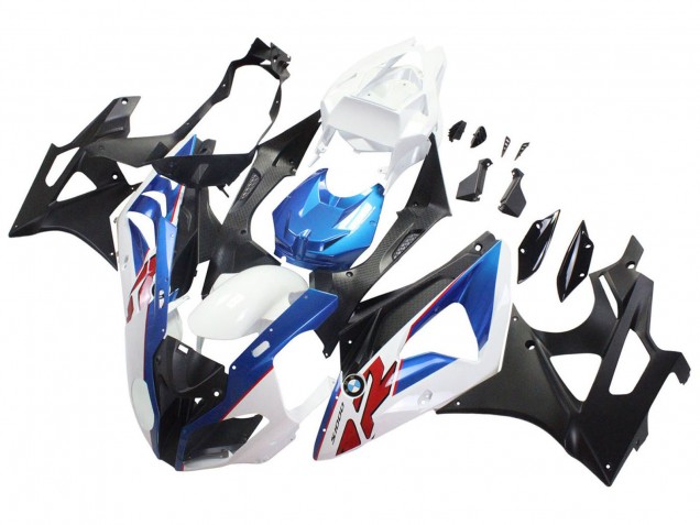Billigste BMW S1000RR Motorrad Verkleidung 2009-2014 - Weiss Blau Matt Schwarz