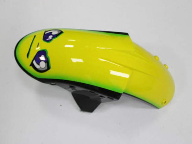 Billigste Kawasaki ZX6R Motorrad Verkleidung 2005-2006 - Blau Gelb Schwarz Hai