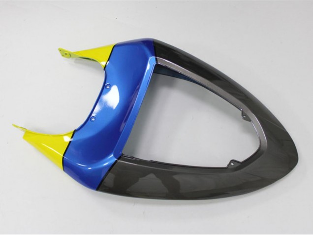 Billigste Kawasaki ZX6R Motorrad Verkleidung 2005-2006 - Blau Gelb Schwarz Hai