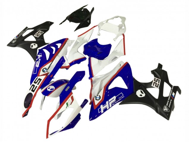 Billigste BMW S1000RR Motorrad Verkleidungen Kit 2009-2014 - Weiss Rot Blau Schwarz HP
