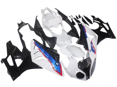 Billigste BMW S1000RR Motorrad Verkleidung 2009-2014 - Weiss Rot Blau Glanzendes Schwarz HP Becker Carbon
