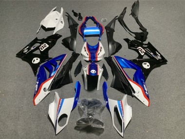 Billigste BMW S1000RR Motorrad Verkleidung Kit 2009-2014 - Weiss Rot Blau Glanzendes Schwarz