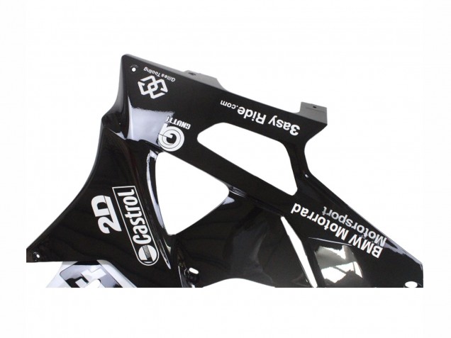 Billigste BMW S1000RR Motorrad Verkleidung 2009-2014 - Weiss Blau Glanzendes Schwarz Castrol