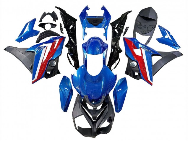 Billigste BMW S1000R Motorrad Verkleidung 2014-2016 - Blau Rot