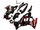 Billigste Suzuki GSX600F/GSX750F Motorrad Verkleidung 2004-2006 - Glanzendes Schwarz Rot Flamme