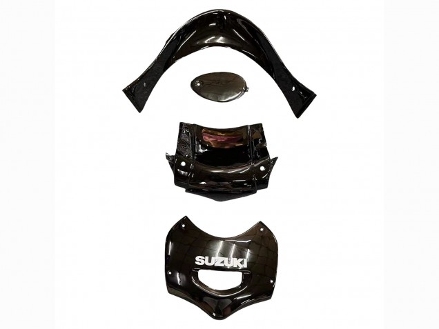 Billigste Suzuki GSX600F/GSX750F Motorrad Verkleidung 2004-2006 - Glanzendes Schwarz Rot Flamme