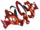 Billigste Suzuki GSX600F/GSX750F Motorrad Verkleidung 2004-2006 - Burnt Orange Weiss Logo