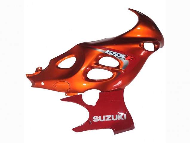 Billigste Suzuki GSX600F/GSX750F Motorrad Verkleidung 2004-2006 - Burnt Orange Weiss Logo