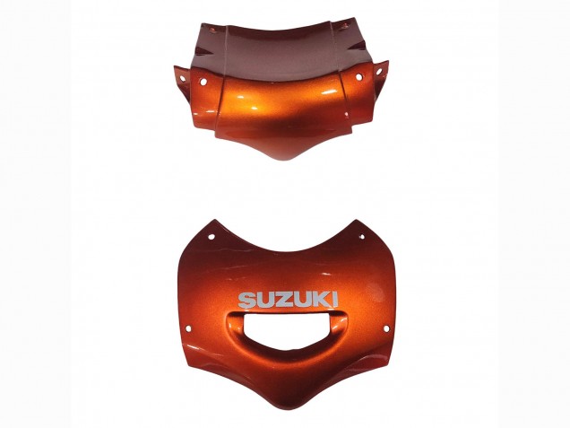 Billigste Suzuki GSX600F/GSX750F Motorrad Verkleidung 2004-2006 - Burnt Orange Weiss Logo
