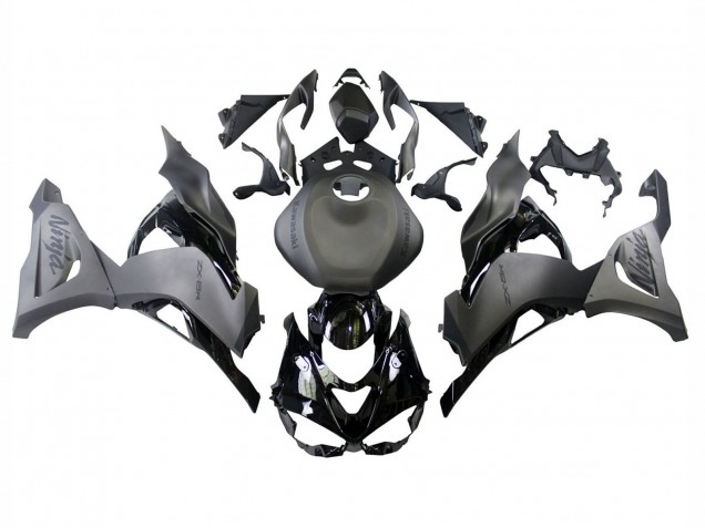 Billigste Kawasaki ZX6R Motorrad Verkleidung 2023-2025 - Grau Ninja