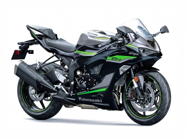 Billigste Kawasaki ZX6R Motorrad Verkleidung 2023-2025 - Schwarz Grau Grun Ninja