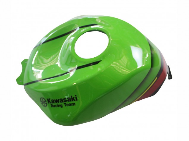 Billigste Kawasaki ZX6R Motorrad Verkleidung 2023-2025 - Grun Schwarz Rot Gelb Dunlop