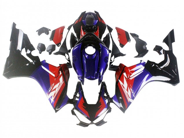 Billigste Honda CBR1000RR Motorrad Verkleidung 2017-2023 - Rot Blau Glanzendes Schwarz