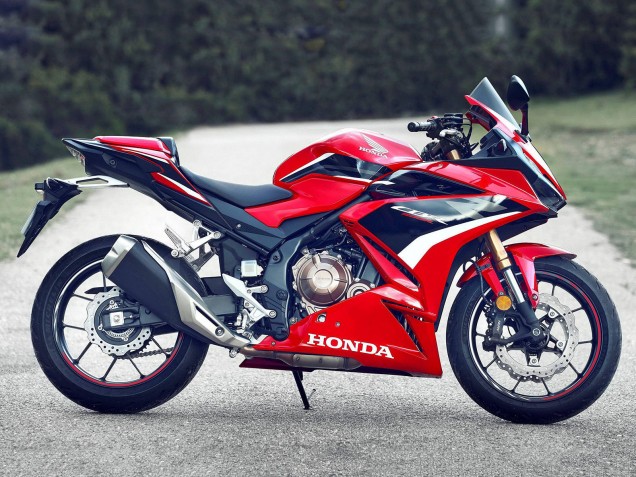 Billigste Honda CBR500R Motorrad Verkleidung 2022-2023 - Rot Weiss Schwarz