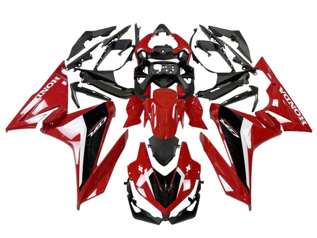Billigste Honda CBR500R Motorrad Verkleidung 2022-2023 - Rot Weiss Schwarz