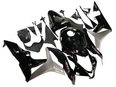 Billigste Honda CBR600RR Motorrad Verkleidung Kit 2007-2008 - Silber Glanzendes Schwarz
