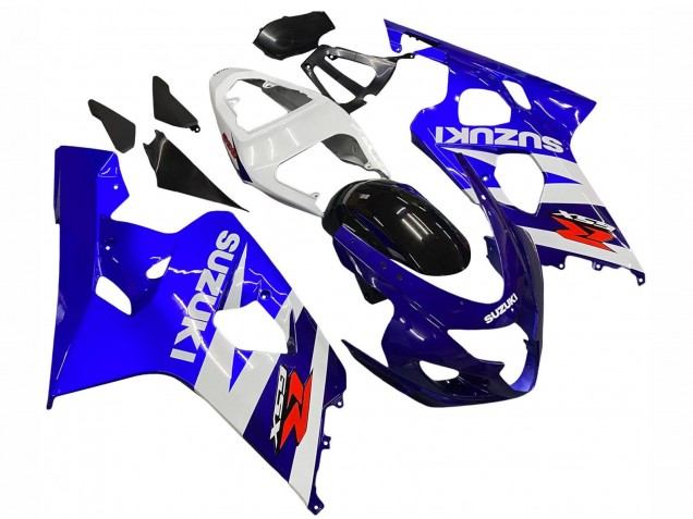 Billigste Suzuki GSXR 600 / GSXR 750 Motorrad Verkleidung Kit 2004-2005 - Weiss Blau Schwarz Rot