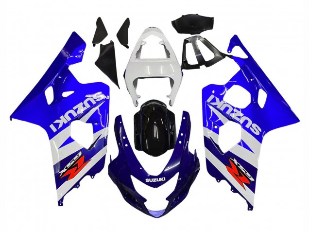 Billigste Suzuki GSXR 600 / GSXR 750 Motorrad Verkleidung Kit 2004-2005 - Weiss Blau Schwarz Rot