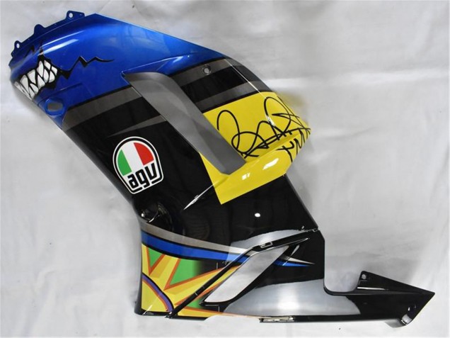 Billigste Kawasaki ZX6R Motorrad Verkleidung 2007-2008 - Blau Hai