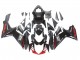 Billigste Suzuki GSXR 600 / GSXR 750 Motorrad Verkleidung 2011-2024 - Schwarz Grau Rot Linie