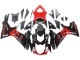 Billigste Suzuki GSXR 600 / GSXR 750 Motorrad Verkleidung Kit 2011-2024 - Rot Glanzendes Schwarz