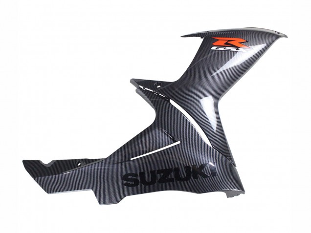 Billigste Suzuki GSXR 600 / GSXR 750 Motorrad Verkleidung 2011-2024 - Schwarzes Carbonfaser Rot
