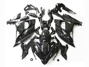 Billigste Kawasaki Ninja 650 EX650 Motorrad Verkleidung 2017-2019 - Glanzendes Schwarz